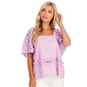 Mudpie Kieran eyelet top